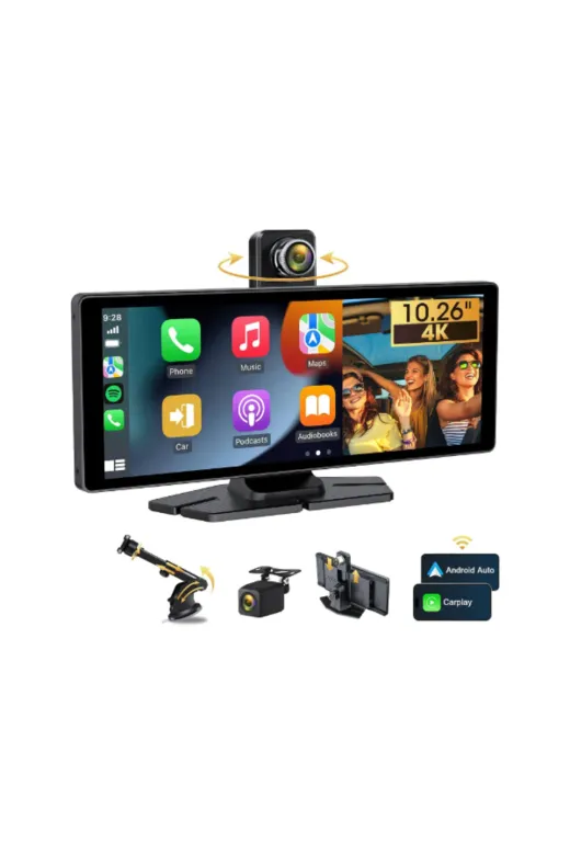 TTT TYC7D47AE8CF33BB6B8FE6500 Çift Lens Kameralı Apple Ve Android Carplay