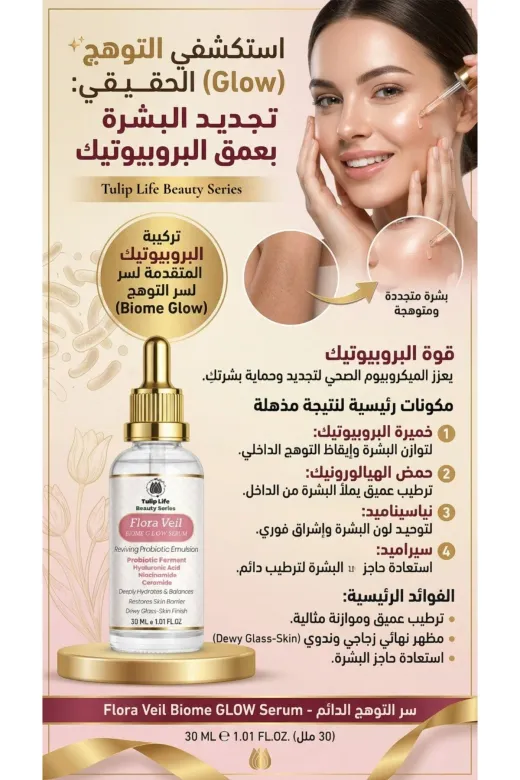 tulip life TYC68CCEE7 Flora Barrier Repair Care: Ceramide + Probiotic + Resveratrol Skin Detox