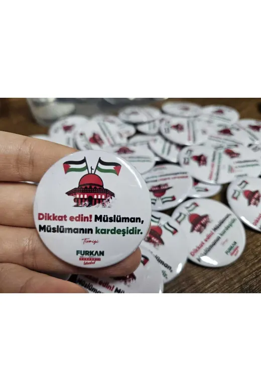 Tu&Se Candles BUTON ROZET 58MM 50 ADET Kişiye Özel Rozet 50 Adet 58Mm Büyük Boy