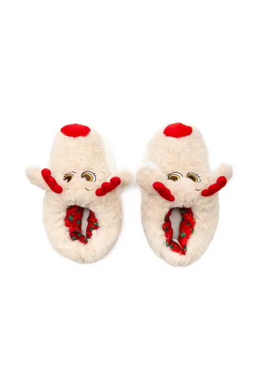 Twigy EE0531 Betty Kadın Hayvanlı Panduf Bej 36/41