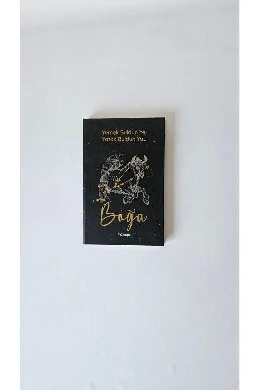 Twins Stars 5164684684 Boğa Burcu Burç Defter 14*20 Sert Kapak Çizgili Kabartmalı Defter