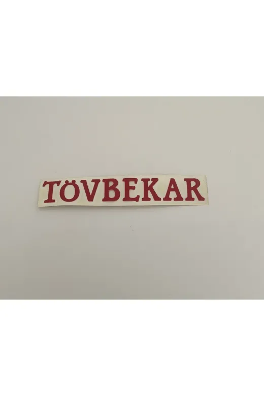 Üçel 27558077 “Tövbekar” Yapişkanli Araç Sticker Yazi-Araç Arkasi Yazi-Oto Cam Etiket Sticker Yazi