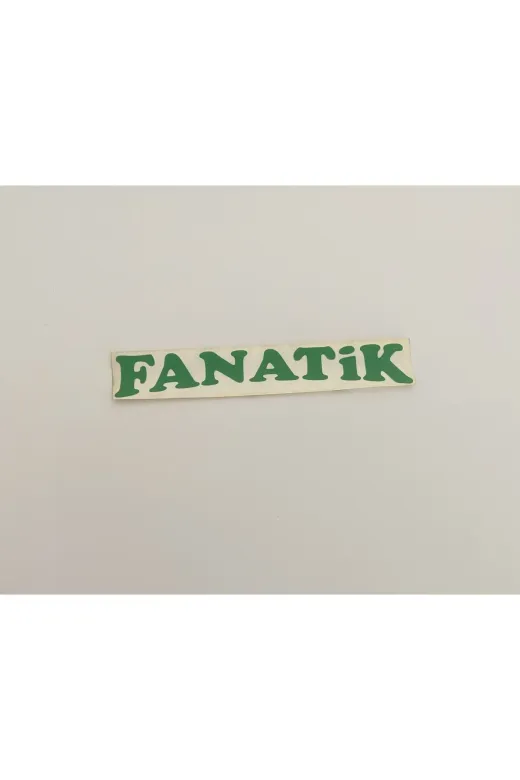 Üçel 6654477 “Fanatik” Yapişkanli Araç Sticker Yazi-Araç Arkasi Yazi-Oto Cam Etiket Sticker Yazi