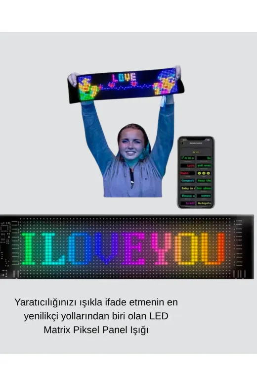 UCUZTEKNO TYC0B92B956E2F79847BFEB00 Akıllı Led Matrix Panel – Usb Bağlantılı, Kaydırmalı Yazı Ve Animasyon Desteği
