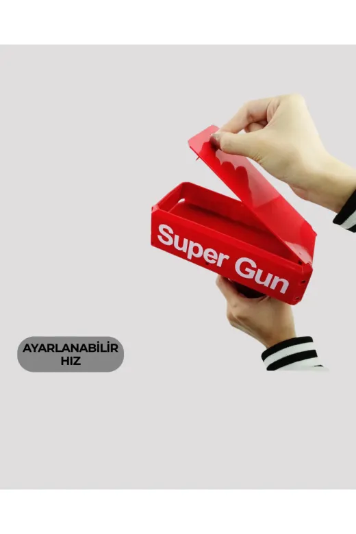UCUZTEKNO TYC8P4ET4N177644266731681 Preminyum Dolar Boyutunda Kâğıt Atışı Yapan Pil Ile Çalışan Oyuncak Tabanca