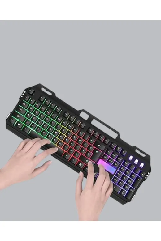 UCUZTEKNO TYCA2923E490AC40AA03D4800 Rgb Işıklı Oyuncu Klavye Mouse Seti – Türkçe Q, Ayarlanabilir Dpi, Ergonomik Ve Dayanıklı Tasarım
