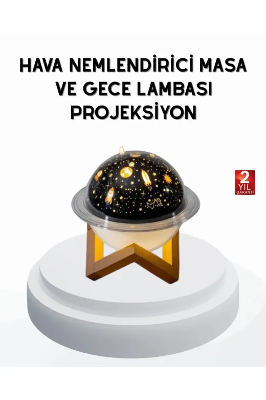 UCUZTEKNO TYCA51C381D1D58F82742F903 Usb Mini Hava Nemlendirici Ve Projeksiyon Lamba – Taşınabilir, Sessiz, Dekoratif Aromaterapi Cihazı