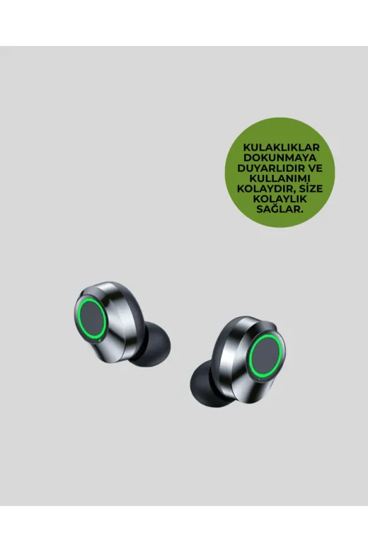 UCUZTEKNO TYCCE486BBE2F1B4070F62708 Akıllı Dijital Ekranlı Tws Kulaklık – Uzun Pil Ömrü, Stabil Bağlantı