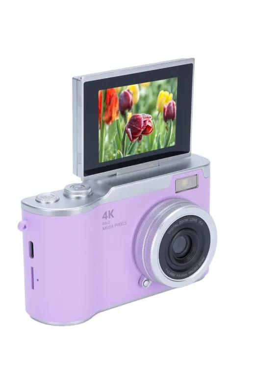 UCUZTEKNO TYCD2E8F561F5DAC99028C600 4K Dijital Kamera 48 Mp Flip Ekran Vlog Ve Fotoğraf Makinesi
