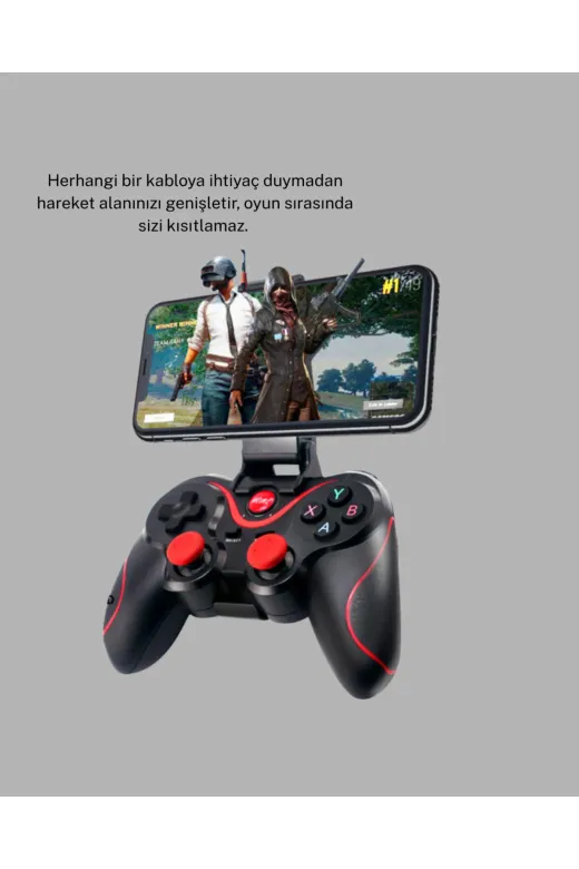 UCUZTEKNO TYCD7495EC280493B5A99FB10 Bluetooth Kablosuz Gamepad Tv Pc Telefon Uyumluluğu Kolay Bağlantılı