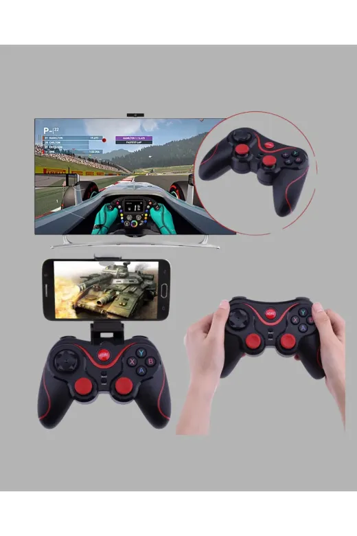 UCUZTEKNO TYCD7495EC280493B5A99FB10 Bluetooth Kablosuz Gamepad Tv Pc Telefon Uyumluluğu Kolay Bağlantılı