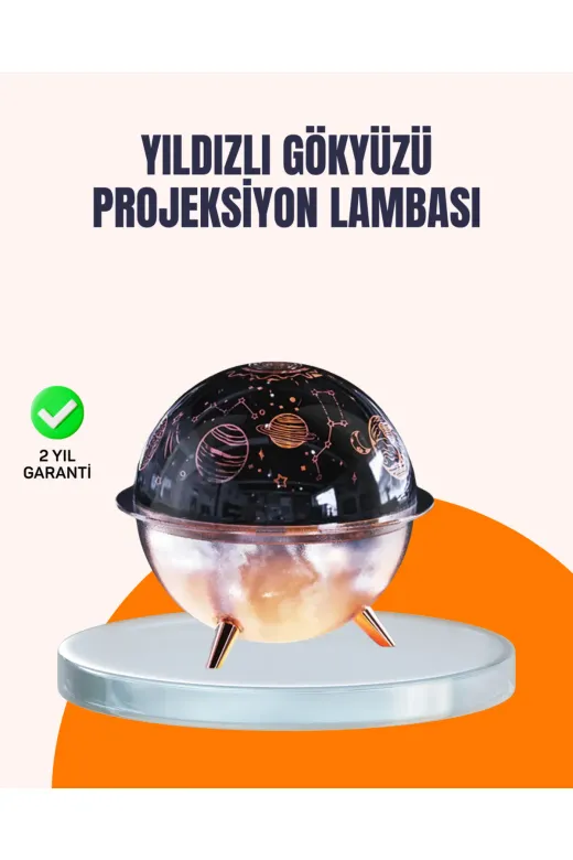 UCUZTEKNO UCZZZNEMLENDİRİCİSTAR-4 Trendlia Kozmik Işık Efektli Projeksiyonlu Nemlendirici Gece Işığı