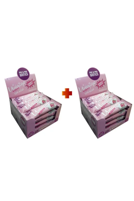 Uniq2go 86806432225512 Tatlı-Ekşi Pre-Probiyotik 16'lı X 2 Kutu (Toplam 32 Adet)38 G.protein Bar