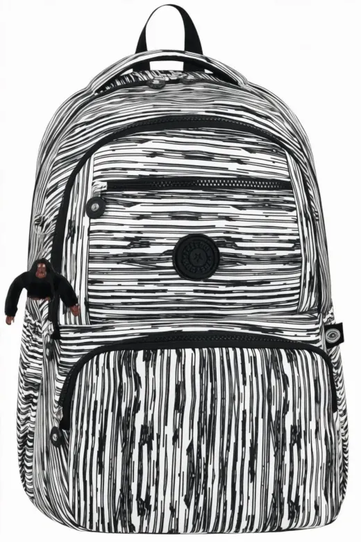 Unisex Lüx Desenli Laptop Bölmeli 4 Gözlü Su Geçirmez Günlük Kullanım Okul Çantası Ve Sırt Çantası