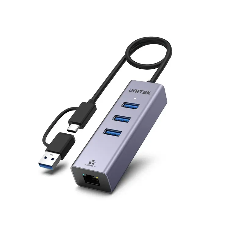 Unitek 4-in-1 Ethernet Hub