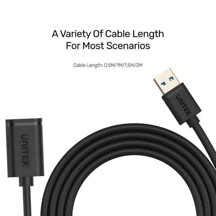 Unitek USB 3.0 Uzatma Kablosu 2 m (Y-C459GBK)