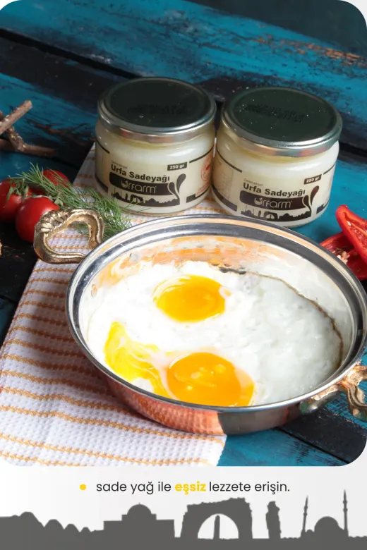 URFARM SADEYAG250 Sadeyağ (Ghee) 250 Gr – Sadece Koyun, Temiz Süt Laktozsuz, Kazeinsiz, Ketojenik Saf Yağ Coğrafi İşaretli Sade Yağ