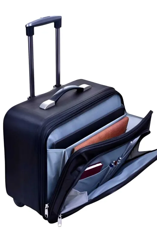 UTL1025 Çekçekli Lüx Büyük Boy Kasalı Siyah Pilot, Evrak, Laptop, Notebook Çantası