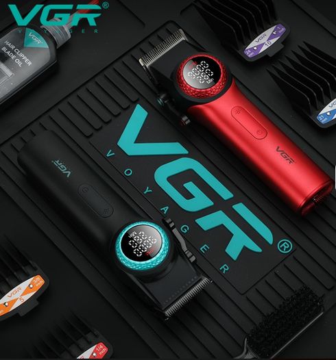 VGR V-001 Kırmızı Profesyonel Saç Kesme Makinesi