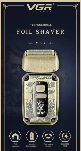 Vgr V-337 Elektrikli Tıraş Makinesi Düzeltici Metal 7500 Rpm Ipx6