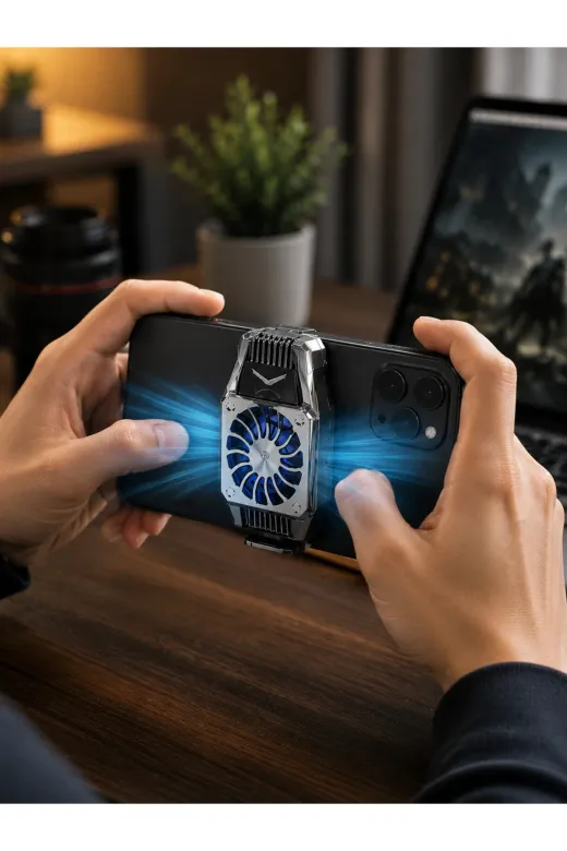 VINTESSY ETR7-UCZZH15TELEFONSOĞUTUCU-3 Telefon Soğutucu Fan Güçlü Ha Akışı Ile Etkili Soğutma