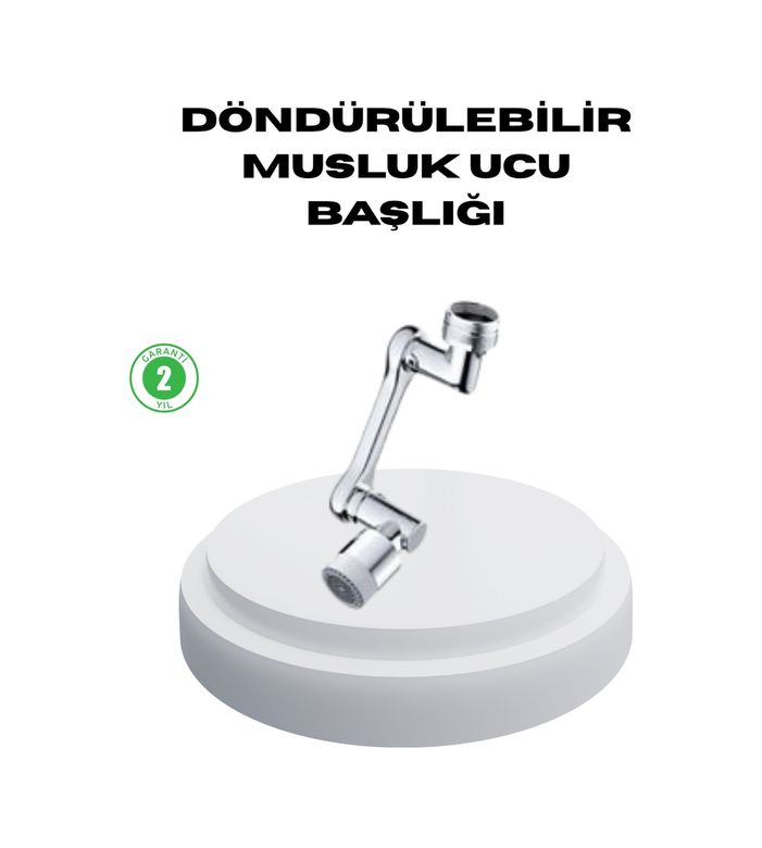 VINTESSY TKNXUCZZZDÖNDÜRÜLEBİLİRMUSLUK-1MKR Dönebilir Musluk Başlığı Lavabo Temizliği Ve El-Yüz Yıkamada Maksimum Rahatlık Standart