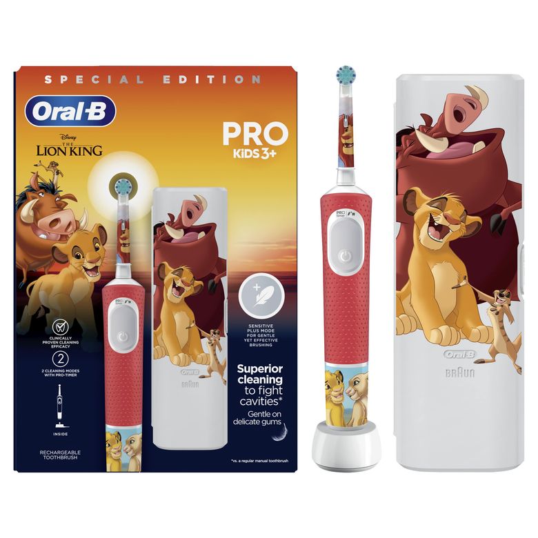 Vitality Pro Lion King Özel Seri Çocuklar İçin Şarj Edilebilir Diş Fırçası