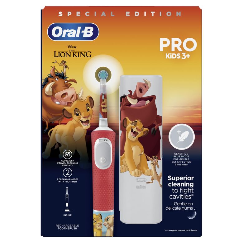 Vitality Pro Lion King Özel Seri Çocuklar İçin Şarj Edilebilir Diş Fırçası