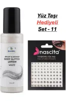 Vücut Losyonu Beyaz Simli 125 ml & Yüz Taşı Hediyeli-11