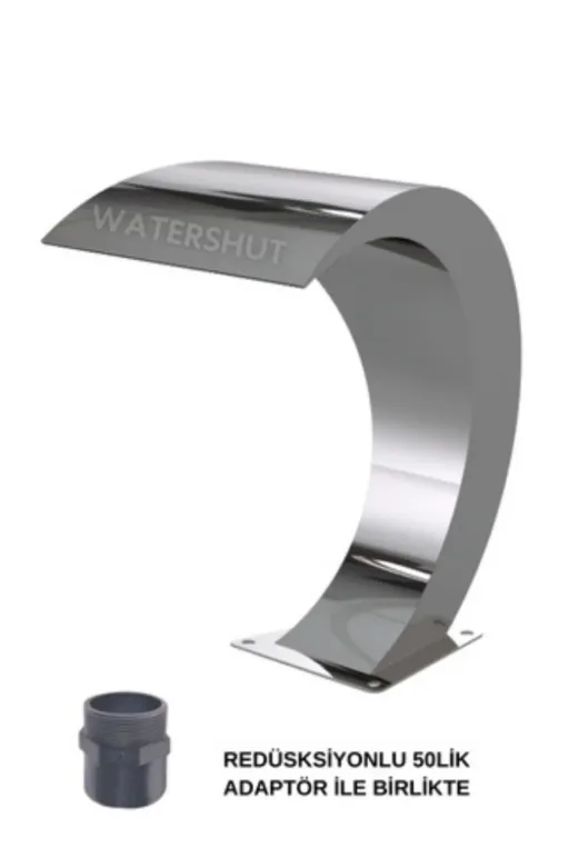 W400X800-304 Watershut 400X800Mm Havuz Şelalesi Kobra Tip Su Perdesi Et Kalınlığı 1,5 Mm