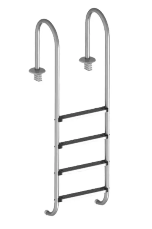 WATERSHUT 3STNKAYMAZ Muro Model 4 Basamaklı Havuz Merdiveni Muro (Full Set) Paslanmaz Basamaklar