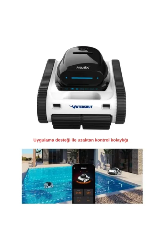 WATERSHUT W80KBLSZ W80 Kablosuz Havuz Robotu 8 Saat Kesintisiz Çalışma Süresi