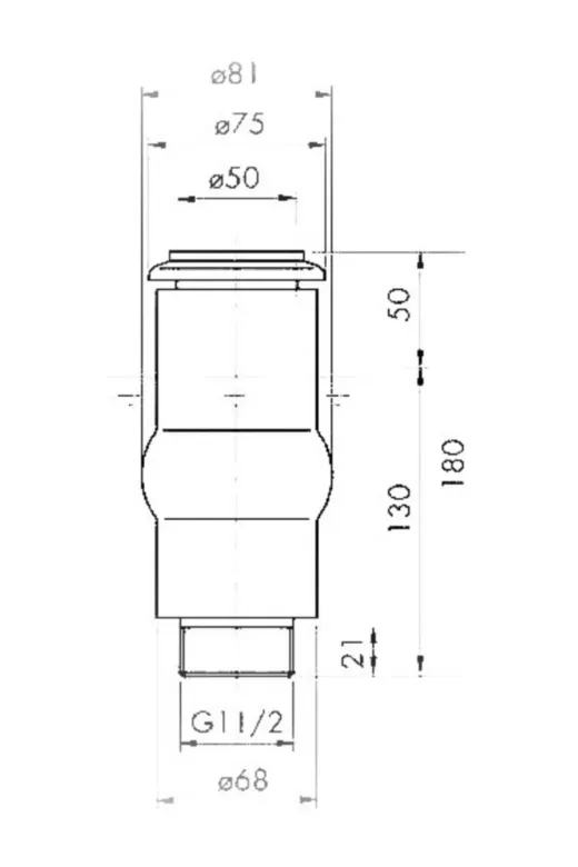 WATERSHUT WSAM4 75-20 E Şampanya Köpüğü Nozulu