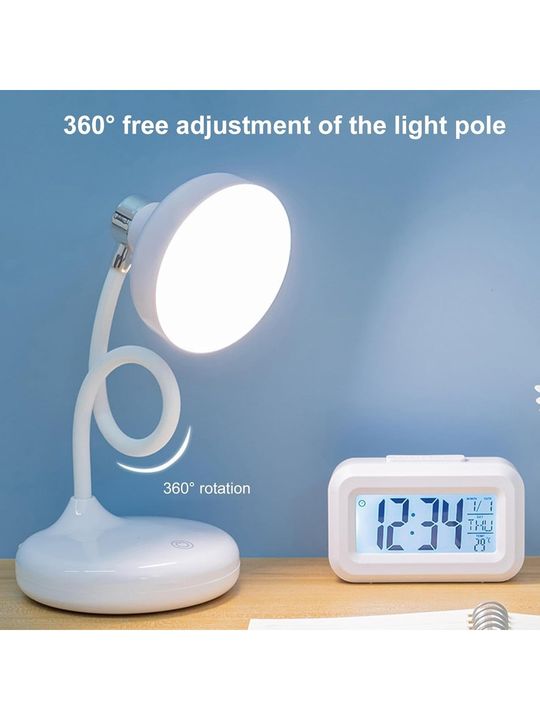 wb-1978 36 Cm Modern Masa Lambası Fele X Ible Boyun Tasarımı Oturma Odası Başucu Lambası Restoran Bar Masa Lambası Usb Şarj Edilebilir Masa Lambası 1978