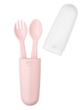 Wee Çatal Kaşık Seti - Pembe