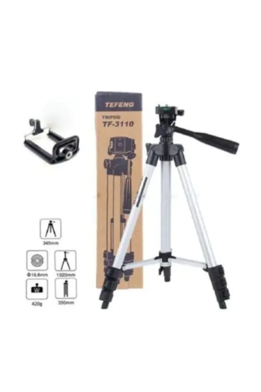 Weifeng dop7141240igo Teköz Profesyonel Tripod 3110 Telefon Tutucu