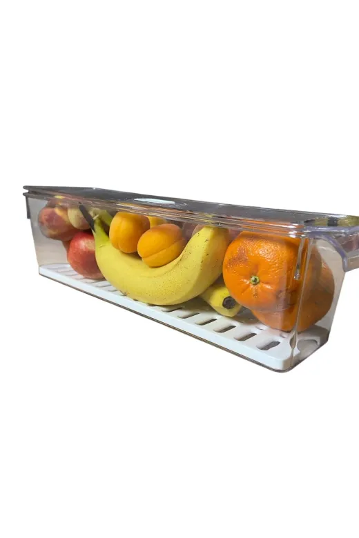 WESPA stlaknksmnakassa Buzdolabi Içi Düzenleyici Saklama Kabı Extra Havalandırma Özellikli 35*10 Cm