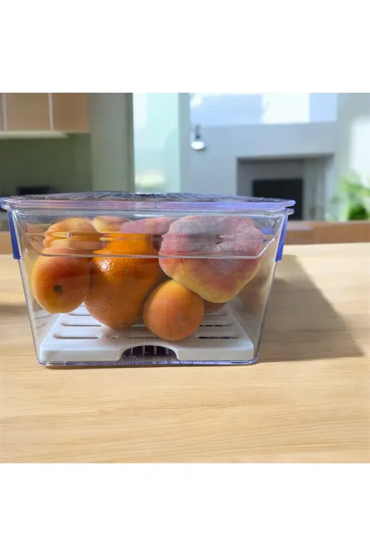 WESPA stlaknsmknsknmaklmsnkss Buzdolabi Içi Düzenleyici Saklama Kabı Extra Havalandırma Özellikli 35.15 Cm