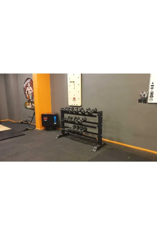 whiteface CRS-136-3 Assaspor 3’Lü Dumbell Standı Spor Çalışma İstasyonu Profesyonel