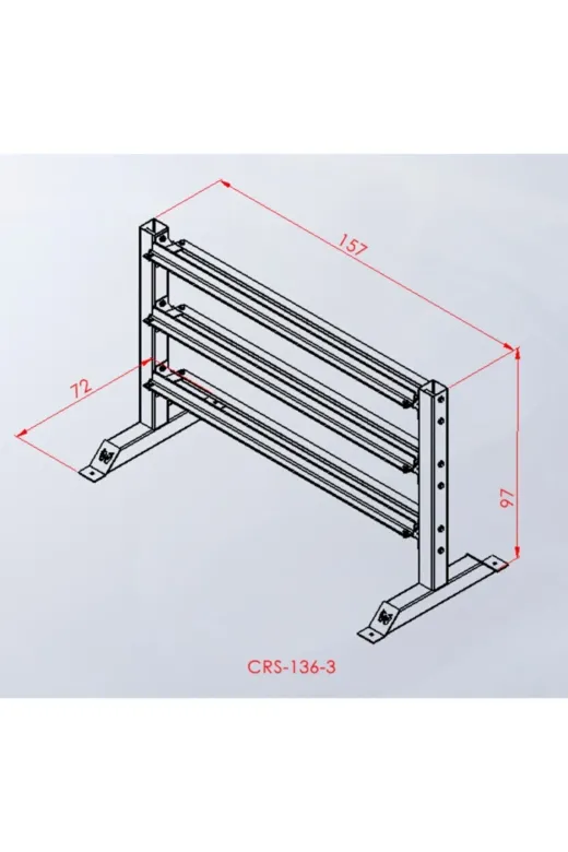 whiteface CRS-136-3 Assaspor 3’Lü Dumbell Standı Spor Çalışma İstasyonu Profesyonel