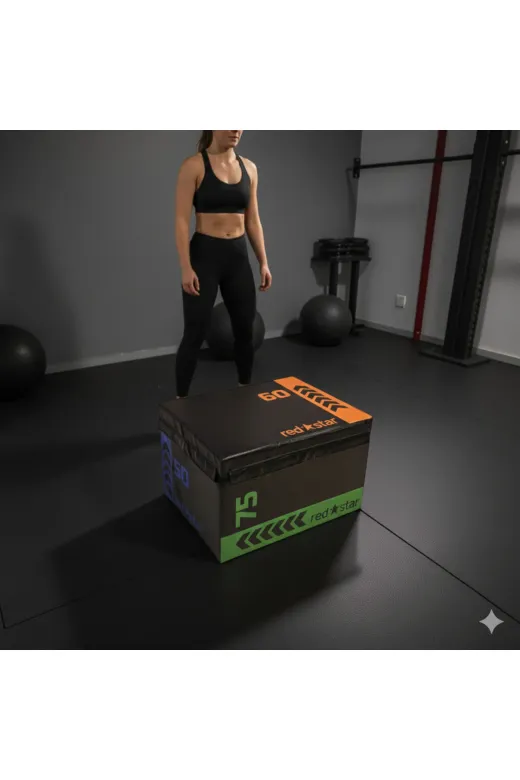 whiteface Soft Plyobox Küp 50×60×75 Cm (Crs-114) Plyometric Box Zıplama Kutusu Profesyonel