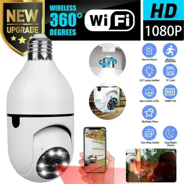 WiFi Panoramik Kamera 360 Derece Kablosuz Kamera (4745)