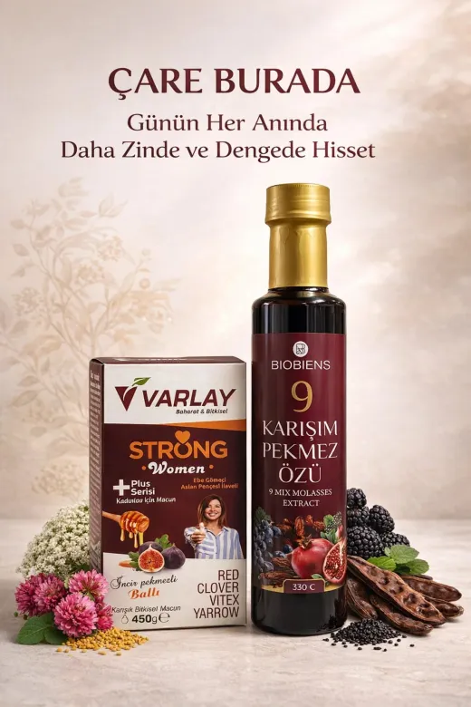 Wmn Set - Strong Women Macun 450 G + 9 Karışım Pekmez Özü 330 Ml