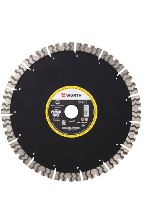 Würth 5526662353 Elmas Kesme Diski Ls Rs Şantiye Sessiz Elmas Kesme Taşi-Br30/25,4-D350