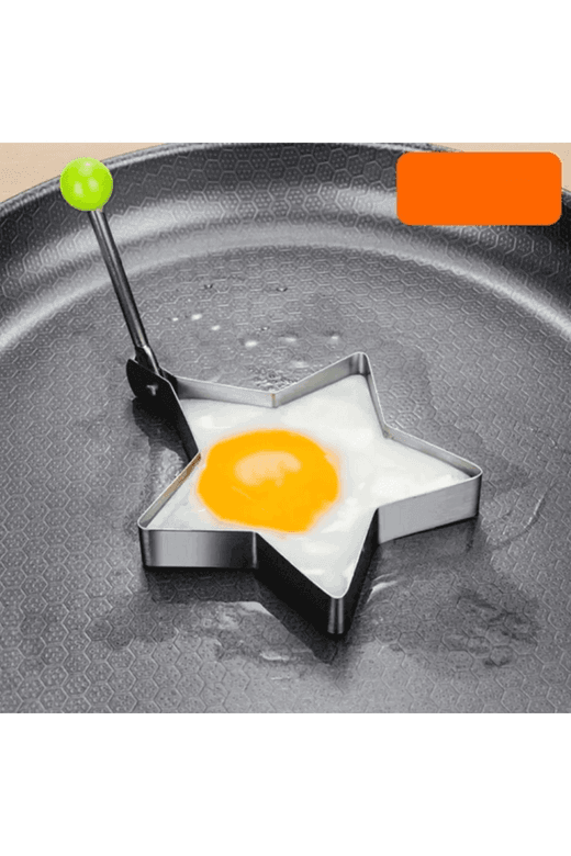 YNT İthalat AK-A814 Metalik Yıldız Şeklinde Metal Omlet Yumurta Ve Krep Kalıpları