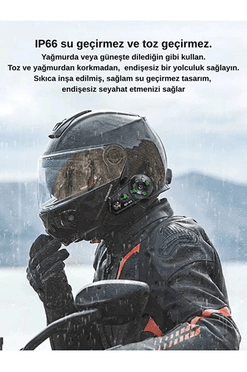 YNT İthalat EM-d2 D2-6X 1000M Mesafeli 6 Kanallı İntercom Bluetooth Motosiklet Kask Kulaklığı İntercom Kulaklık