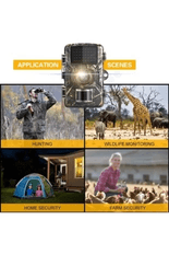 YNT İthalat EM-fotokapan1 Fotokapan Kamera 12Mp 1080P Doğa Ve Outdoor Gece Görüşlü Kamera Su Geçirmez
