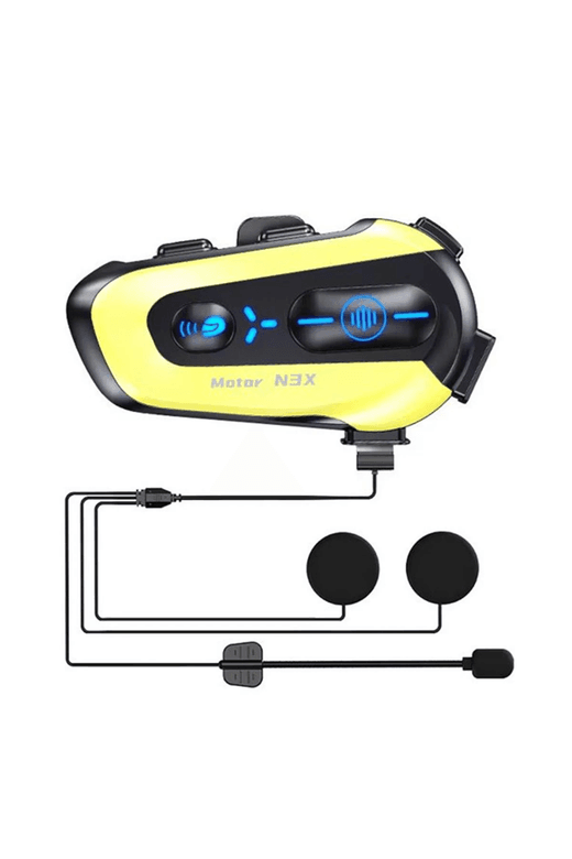 YNT İthalat EM-N3X N3X Rgb Işıklı Intercom 3 Kişi Bağlantılı 1000Mah Motosiklet Bluetooth Kulaklık Seti