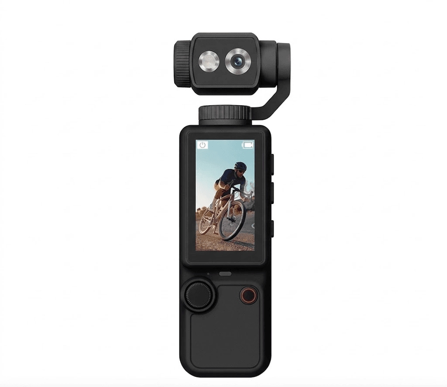 YNT İthalat EM-q8 Q8 4K Ultra Hd Taşınabilir Vlog Spor Ve Aksiyon Kamerası 2.0’’ Döndürülebilir Ips Ekran Siyah