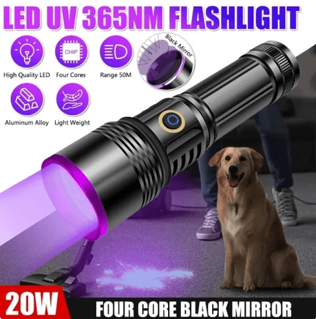 YNT İthalat FA-0015707 F-365 Uv 20W Şarjlı 26650 Pilli Profesyonel El Feneri
